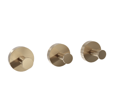 Blaufoss Harmony Haken-Set, 3 Stück, Brushed Champagne Gold