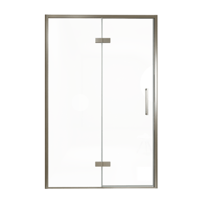 Balmani Senses Design douche draaideur links 140 cm x 210 cm Helder glas, Brushed GunMetal profielen