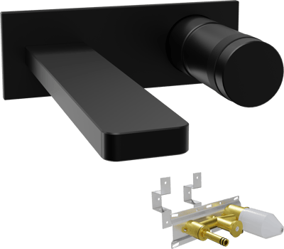 Blaufoss Sonic wastafelkraan, inclusief inbouwelement