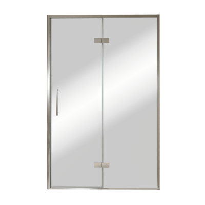 Balmani Senses Design douche draaideur rechts 140 cm x 210 cm Reflex spiegelglas, Chroom profielen