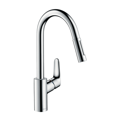 Hansgrohe Focus M41 robinet de cuisine avec douchette extractible et sBox chrome brillant