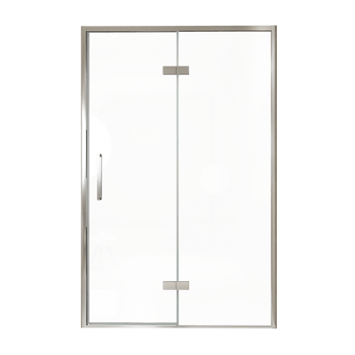 Balmani Senses Design Dusche Drehtür, Rechts, 140 cm x 210 cm, Klarglas, Profil Chrom