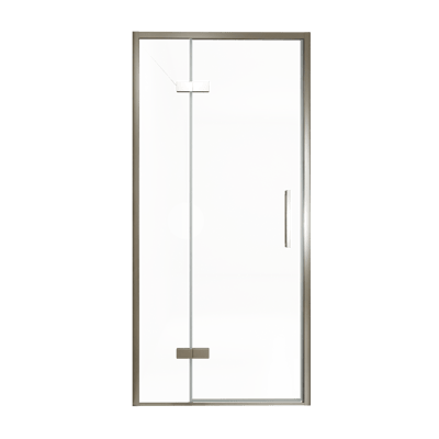 Balmani Senses Design douche draaideur links 100 cm x 210 cm Helder glas, Brushed GunMetal profielen