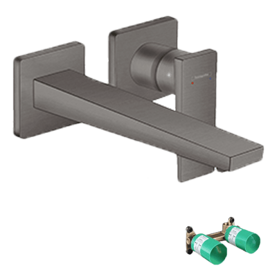 Hansgrohe Metropol Unterputz-Waschbecken Armatur: Brushed Black Chrome, Einbauelement inklusive