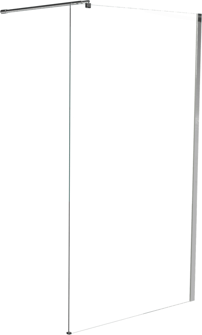 Linie Walk-In inloopdouche 120 x 200 cm helder glas glanzend chroom profiel