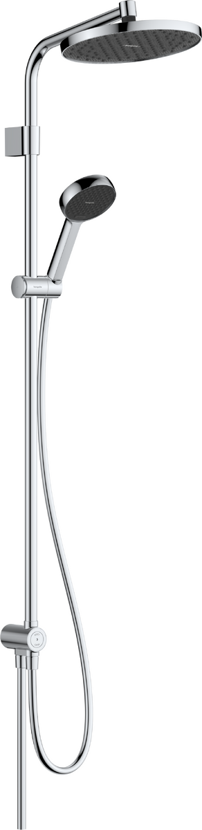 Hansgrohe Activera S 240 opbouw regendoucheset zonder kraan Reno Varia Glanzend Chroom