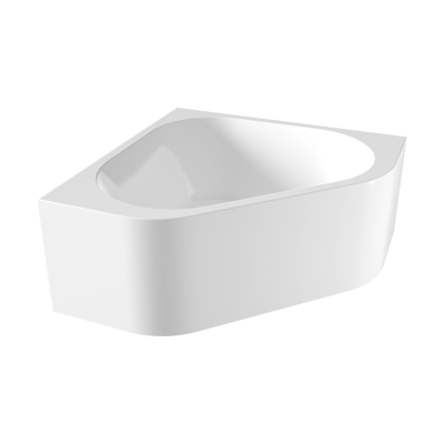 Luca Varess Idol 2-Personen-Eckbadewanne: links oder rechts, 135 x 135 cm, Acryl, Weiß Glänzend