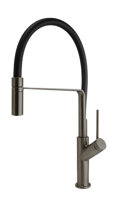 Blaufoss District robinet de cuisine avec douchette extractible Brushed GunMetal