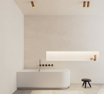 Balmani Scala baignoire d'angle gauche baignoire pour deux 175 x 80 cm Solid Surface blanc mat