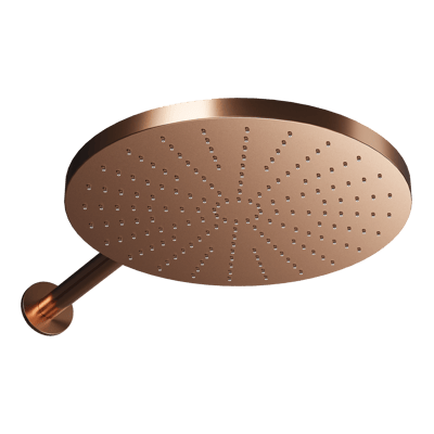 Blaufoss Nola 300 Hoofddouche rond 30 cm met wand douchearm Brushed Rosegold