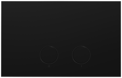 Perola Betätigungsplatte: Schwarz Matt, für UP320 oder UP720 Spülkasten