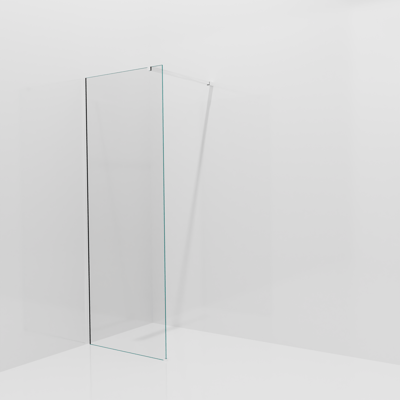 Balmani Modular inloopdouche: 80 x 200 cm, Helder glas, Glanzend chroom profielen