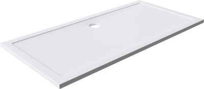 Luca Varess Soft douchebak 180 x 90 cm acryl mat wit