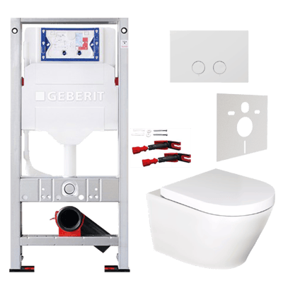 Geberit UP320 toiletset met Calibro hangtoilet