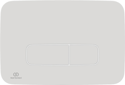 Oleas M3 plaque de commande Blanc Mat pour Ideal Standard ProSys bâti-support