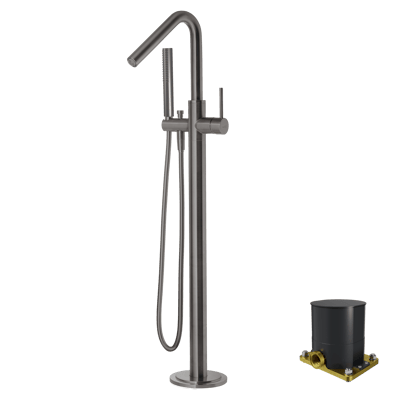 Blaufoss Round Move robinet de bain sur pied Brushed GunMetal