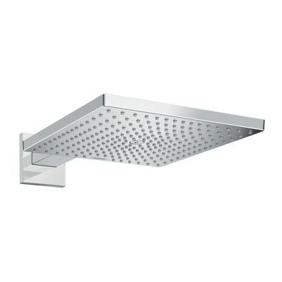 Hansgrohe Raindance E 300 vierkante regendouchekop met muursteun 30 x 30 cm Glanzend Chroom