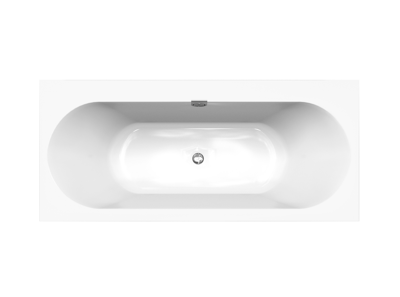 Villeroy & Boch Oberon 2.0 2-Personen-Einbaubadewanne: 170 x 75 cm, Quaryl, Weiß Glänzend