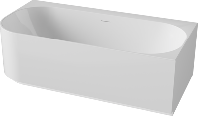 Luca Varess Laguna Whirlpool: Eckwanne, rechts, mit LED-Beleuchtung, 170 x 85 cm, Acryl, Weiß Glänzend