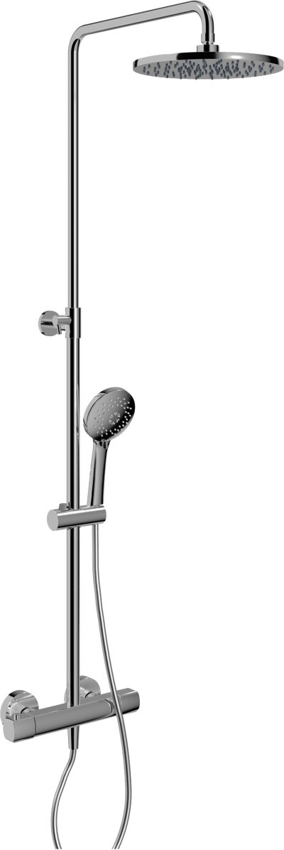 Blaufoss Bodan 250 Duschsystem: Chrom Glänzend