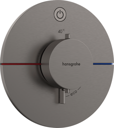 Hansgrohe Showerselect Comfort S thermostat de douche encastré Brushed Black Chrome