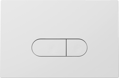 Riana Betätigungsplatte: Weiß Glänzend, für Geberit Duofix UP100 Einbauspülkasten