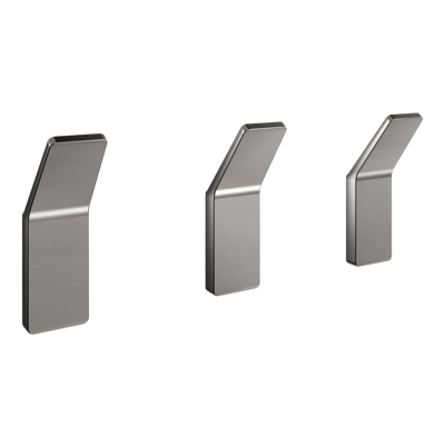 Balmani Amo Haken-Set, 3 Stück, Brushed GunMetal