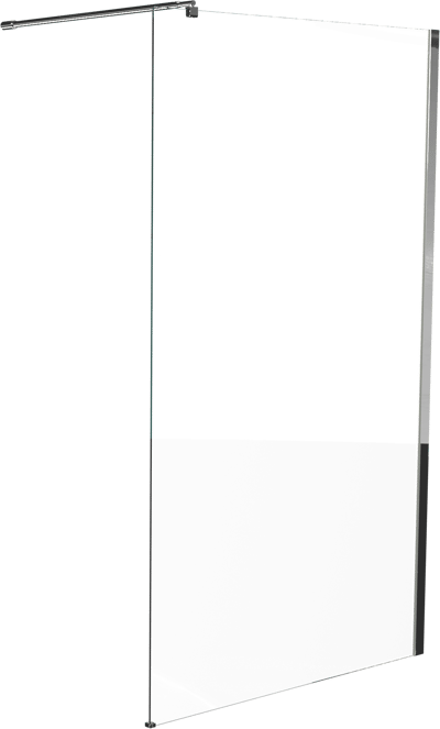 Linie Walk-In douche à l'italienne 120 x 200 cm verre transparent profil chrome brillant