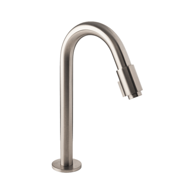 Blaufoss Ottawa robinet de lave-mains réhaussé Brushed Coolmetal