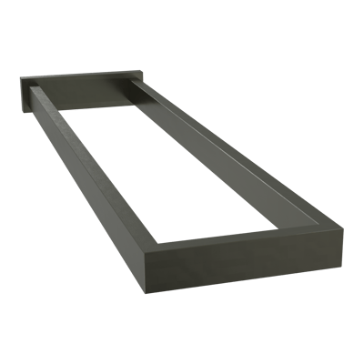 Blaufoss Noma doppelter Handtuchhalter, Brushed GunMetal, 41 cm