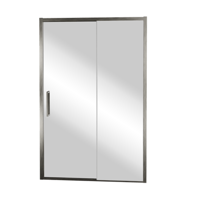 Balmani Senses Design douche schuifdeur rechts 160 cm x 210 cm Reflex spiegelglas, Brushed GunMetal profielen