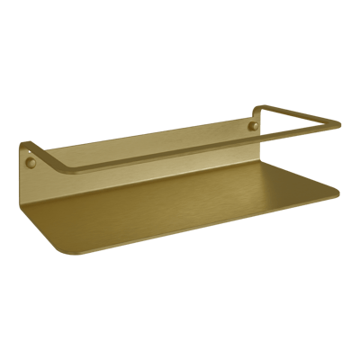 Blaufoss Tika enkele shampoohouder met wandbevestiging Brushed Gold