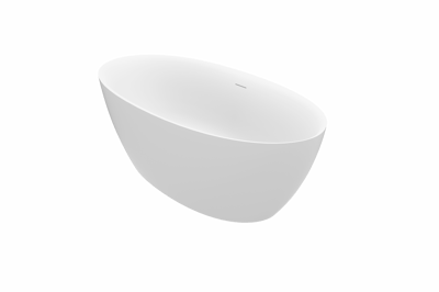 Luca Varess Dias baignoire îlot ovale 170 x 82 cm acrylique blanc mat