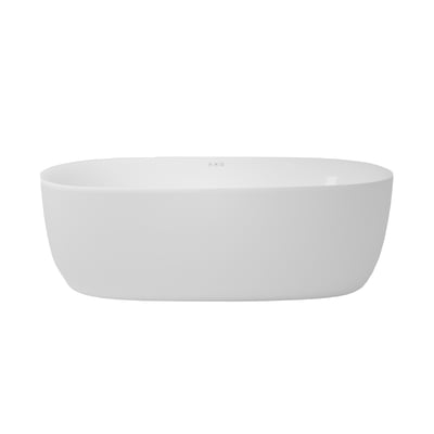 Luca Varess Bolla ovaal vrijstaand airmassage bad 180 x 80 cm acryl Glanzend Wit