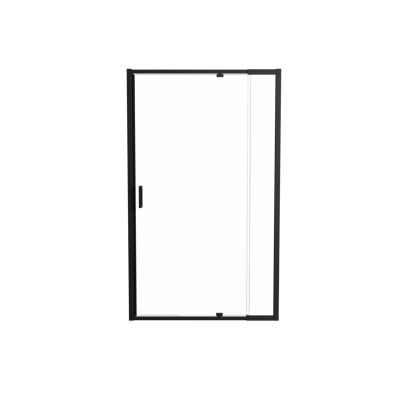 Luca Varess Vidor Telescope Dusche Drehtür 120 cm x 190 cm Klarglas matt Schwarz profil