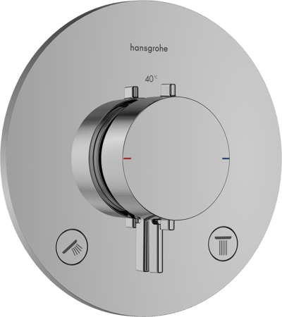 Hansgrohe Ecostat Comfort S thermostatische inbouw douchekraan, exclusief inbouwelement