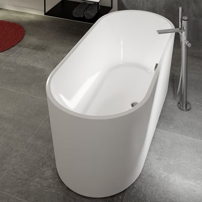 Blaufoss Sonic robinet de bain thermostatique îlot avec douchette chrome brillant