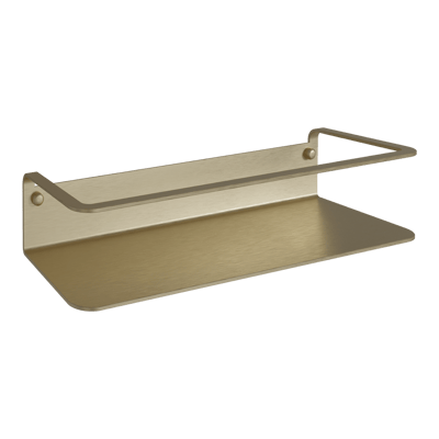 Blaufoss Tika enkele shampoohouder met wandbevestiging Brushed Champagne Gold