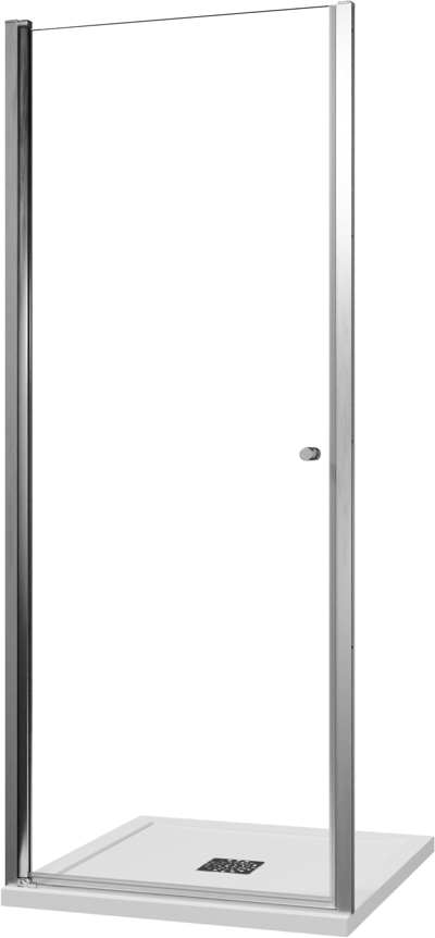 Luca Varess Kuresa douche draaideur 85 x 200 cm helder glas glans chroom profiel