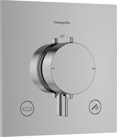 Hansgrohe Ecostat Comfort E inbouw badkraan EN1717, inbouwelement niet inbegrepen