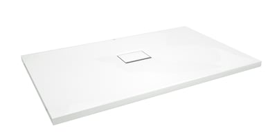 Villeroy & Boch Squaro Infinity Duschwanne: 140 x 90 cm, Quaryl, Weiß matt