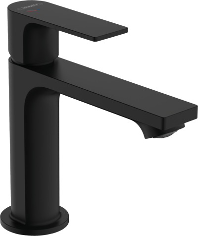 Hansgrohe Rebris 110 Niedrige Waschtischarmatur Schwarz Matt