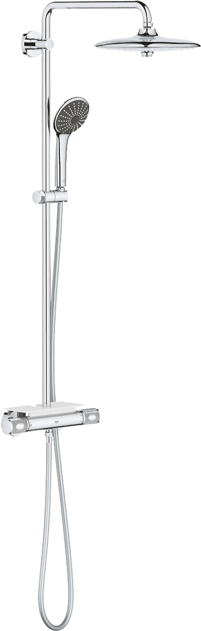 Grohe Vitalio Joy set de douche de pluie robinet thermostatique Chrome Brillant