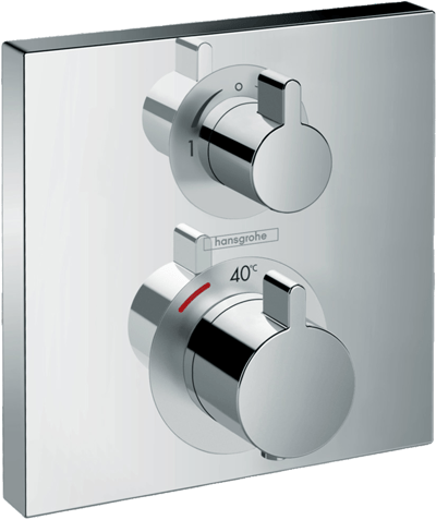 Hansgrohe Ecostat Square thermostat de douche encastré chrome brillant