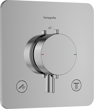 Hansgrohe Ecostat Comfort Q thermostat de douche encastré, élément encastré non inclus