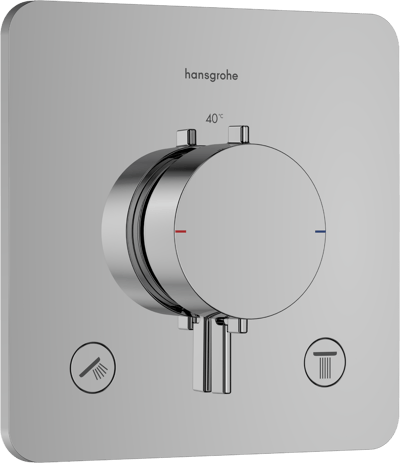 Hansgrohe Ecostat Comfort Q thermostat de douche encastré 2 fonctions chrome brillant