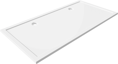 Luca Varess Soft receveur de douche 200 x 100 cm acrylique blanc brillant