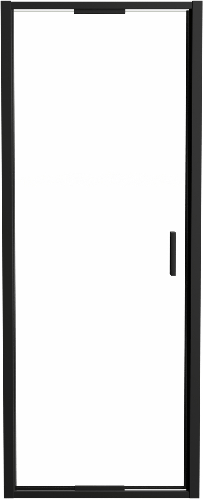 Luca Varess Vidor In Dusche Drehtür 80 cm x 190 cm Klarglas matt Schwarz profil