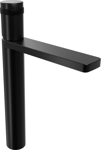 Blaufoss Sonic robinet de lavabo réhaussé noir mat