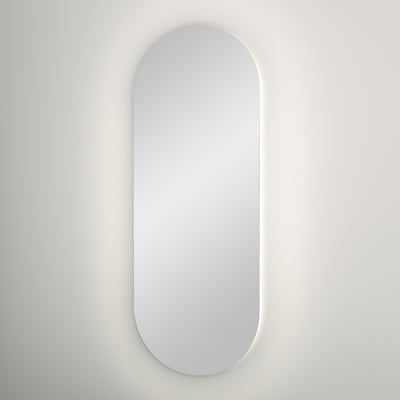 Balmani Giro Oval miroir ovale lumineux et anti-buée 42 x 110 cm